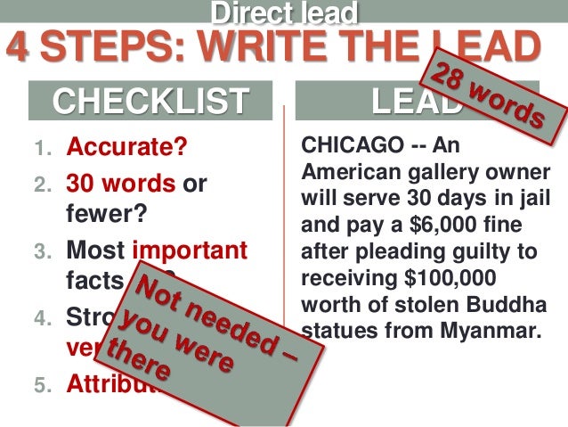 Review Of Exercise Writing Leads 2 JNL 1102 Reporting And Writin