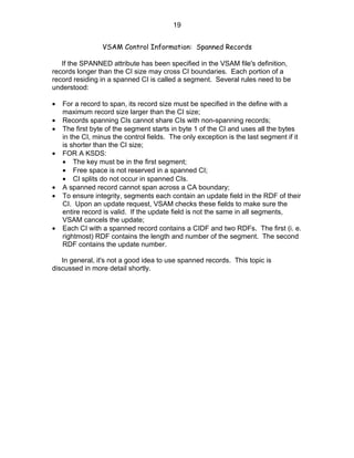 Vsam File Sample Basic VSAM | DOC
