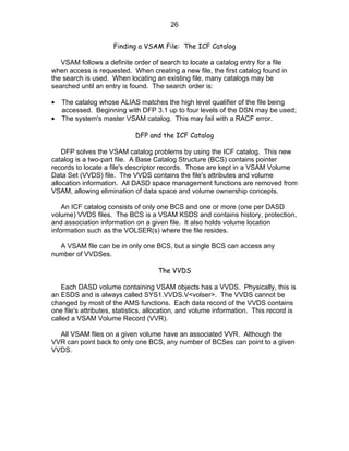 Vsam File Sample Basic VSAM | DOC