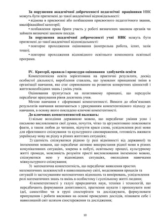 Положення про внутрішню систему забезпечення якості освіти