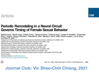 Journal Club: Vic Shao-Chih Chiang, 2021
 