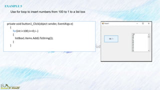 Vs c# lecture7 2 | PPT