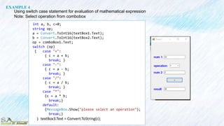 Vs c# lecture7 | PPTX