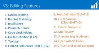 VS Code and Modern Development Environment Preview | PPTX