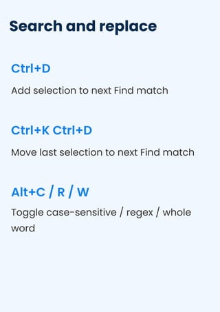 VS Code Shortcuts Cheat Sheet (Windows & Mac) | PDF