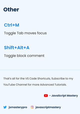 VS Code Shortcuts Cheat Sheet (Windows & Mac) | PDF
