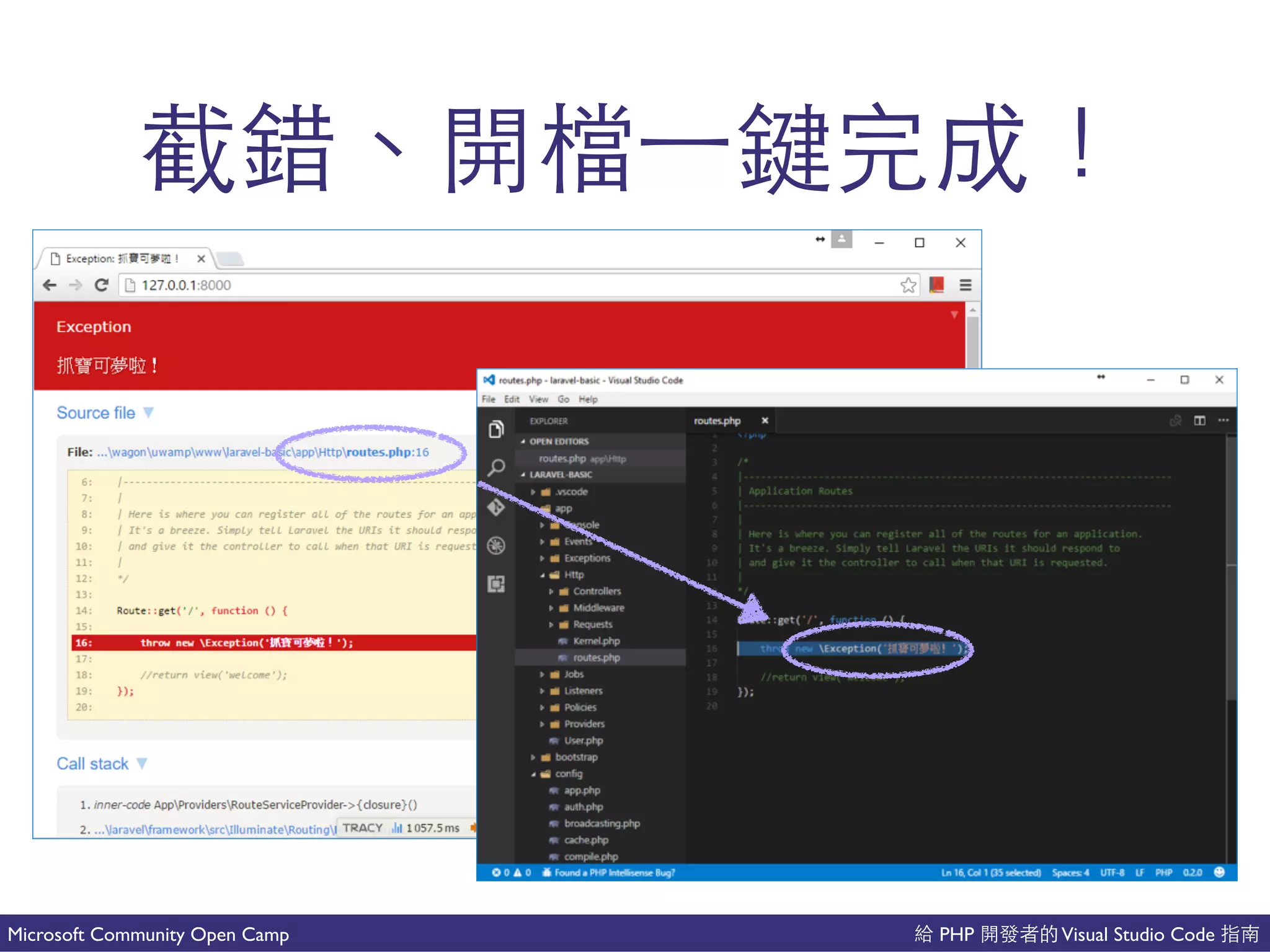 PHP Visual Studio CodeMicrosoft Community Open Camp
點 吧 國 事
 