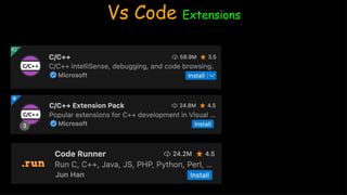 VS Code installation process for Computer science students | PPTX