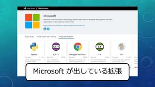 Microsoft が出している拡張
 