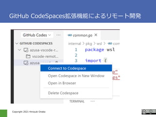 Copyright 2021 Hiroyuki Onaka
GitHub CodeSpacesCܤˤ`_k
 