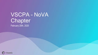 VSCPA – NoVA
Chapter
February 20th, 2020
 