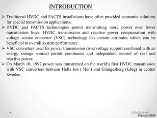 Voltage source Converters as a building block of HVDC and FACTS | PPTX