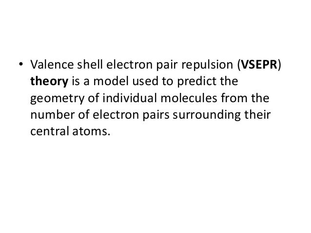 Postulates Of Vsepr Theory