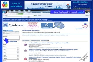 How to  chose the journal ( contd ) 