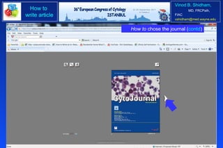 How to  chose the journal ( contd ) 