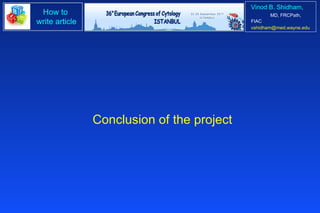Conclusion of the project 