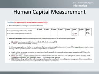 Human Capital Measurement
 