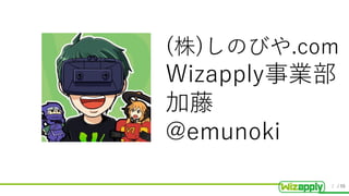 / 55
(株)しのびや.com
Wizapply事業部
加藤
@emunoki
2
 