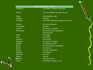 Saberes da terra - substantivo coletivo e formação dos substantivos ...