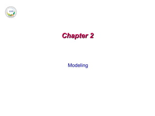 Chapter 2 Modeling 