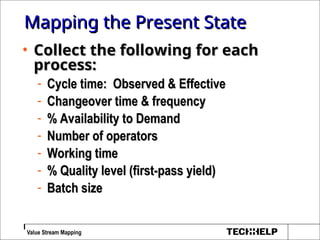 Value Stream Mapping Basics and Methodology | PPT