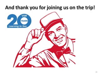 And thank you for joining us on the trip!
24
 