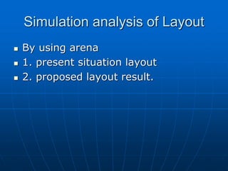 Vsm and wip with  arena simulation