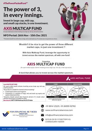 www.vsnfinancialservices.com Page 12
+91-98141-23225, +91-86999-92760
www.vsnfinancialservices.com
info@vsnfinancialservices.com
SCO.28-29-30, F.F,SECTOR 9-D,
CHANDIGARH-160009
 