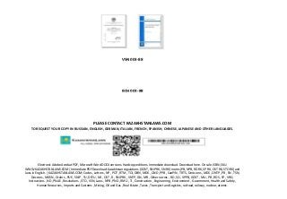 VSN 003-88
ВСН 003-88
PLEASE CONTACT KAZAKHSTANLAWS.COM
TO REQUEST YOUR COPY IN RUSSIAN, ENGLISH, GERMAN, ITALIAN, FRENCH, SPANISH, CHINESE, JAPANESE AND OTHER LANGUAGES.
Electronic Adobe Acrobat PDF, Microsoft Word DOCX versions. Hardcopy editions. Immediate download. Download here. On sale. ISBN, SKU.
WWW.KAZAKHSTANLAWS.COM | Immediate PDF Download. Kazakhstan regulations (GOST, SNiP RK, SN RK) norms (PB, NPB, RD RK, SP RK, OST RK, STO RK) and
laws in English. | KAZAKHSTANLAWS.COM; Codes , Letters , NP , POT , RTM , TOI, DBN , MDK , OND , PPB , SanPiN , TR TS, Decisions , MDS , ONTP , PR , SN , TSN,
Decrees , MGSN , Orders , PUE , SNiP , TU, DSTU , MI , OST , R , SNiP RK , VNTP, GN , MR , Other norms , RD , SO , VPPB, GOST , MU , PB , RDS , SP , VRD,
Instructions , ND , PNAE , Resolutions , STO , VSN, Laws , NPB , PND , RMU , TI , Construction , Engineering , Environment , Government, Health and Safety ,
Human Resources , Imports and Customs , Mining, Oil and Gas , Real Estate , Taxes , Transport and Logistics, railroad, railway, nuclear, atomic.
 