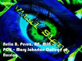Nelia B. Perez, RN, MSN
PCU – Mary Johnston College of
Nursing

 