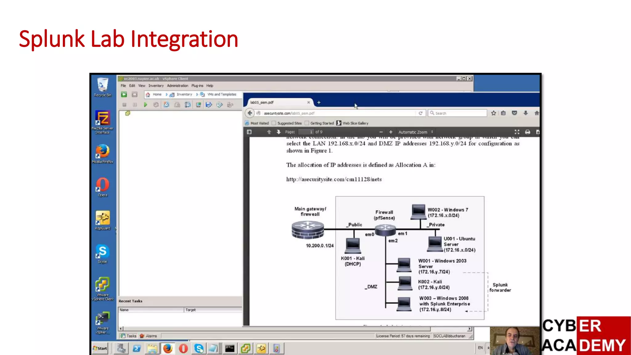 Splunk Lab Integration
 