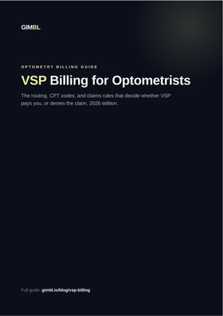 VSP Billing for Optometrists: 2026 Claims and Coding Guide | PDF