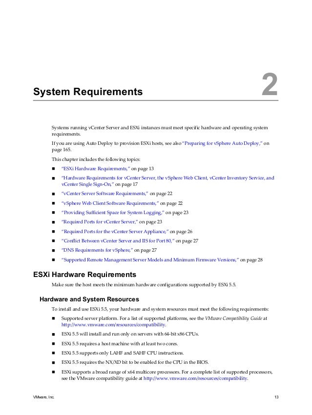 vmware esxi 5 minimum requirements vmware esxi 5 minimum requirements