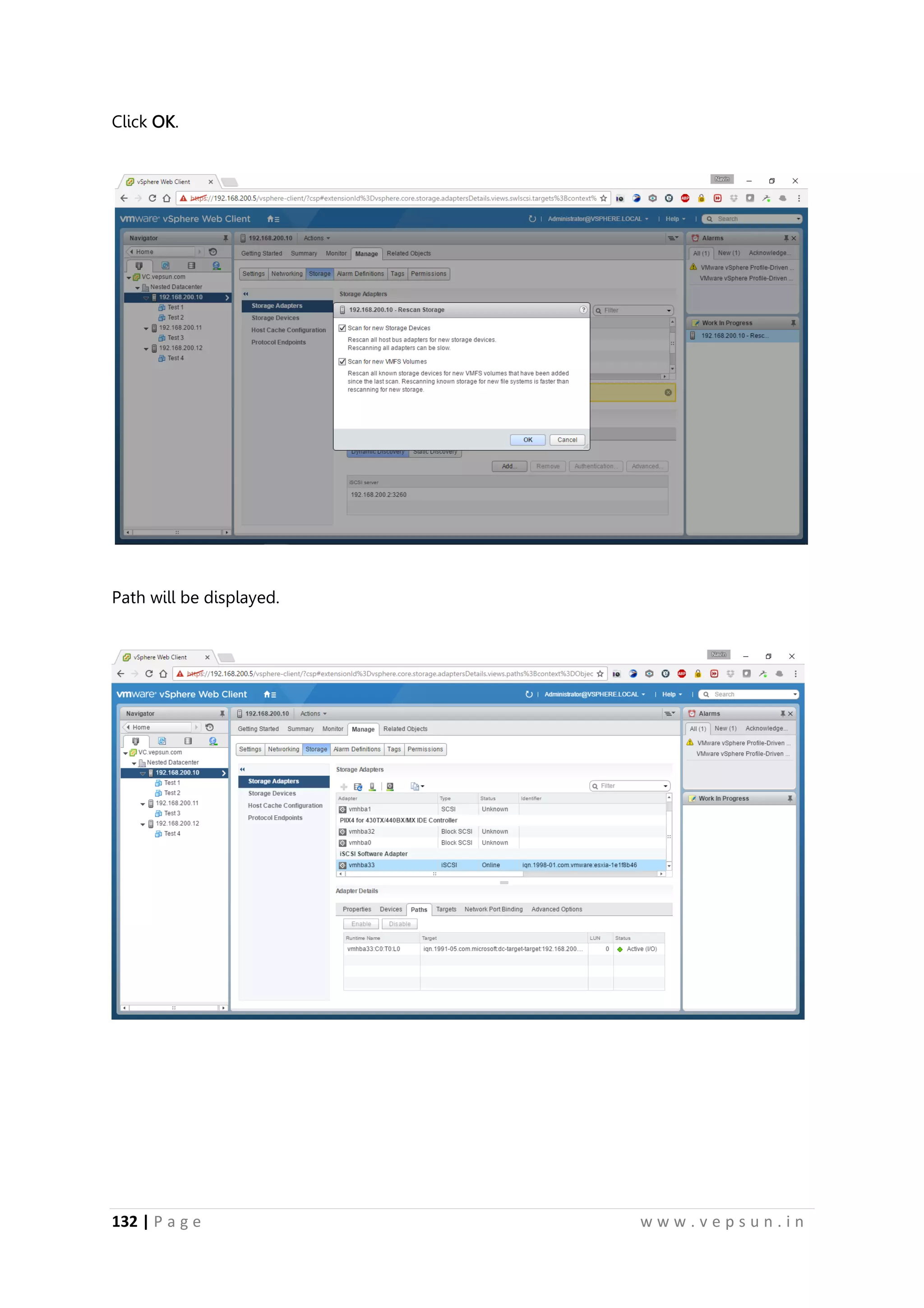 132 | P a g e w w w . v e p s u n . i n
Click OK.
Path will be displayed.
 