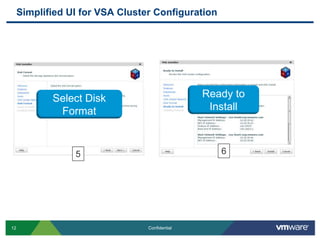 Simplified UI for VSA Cluster ConfigurationReady to InstallSelect Disk Format65