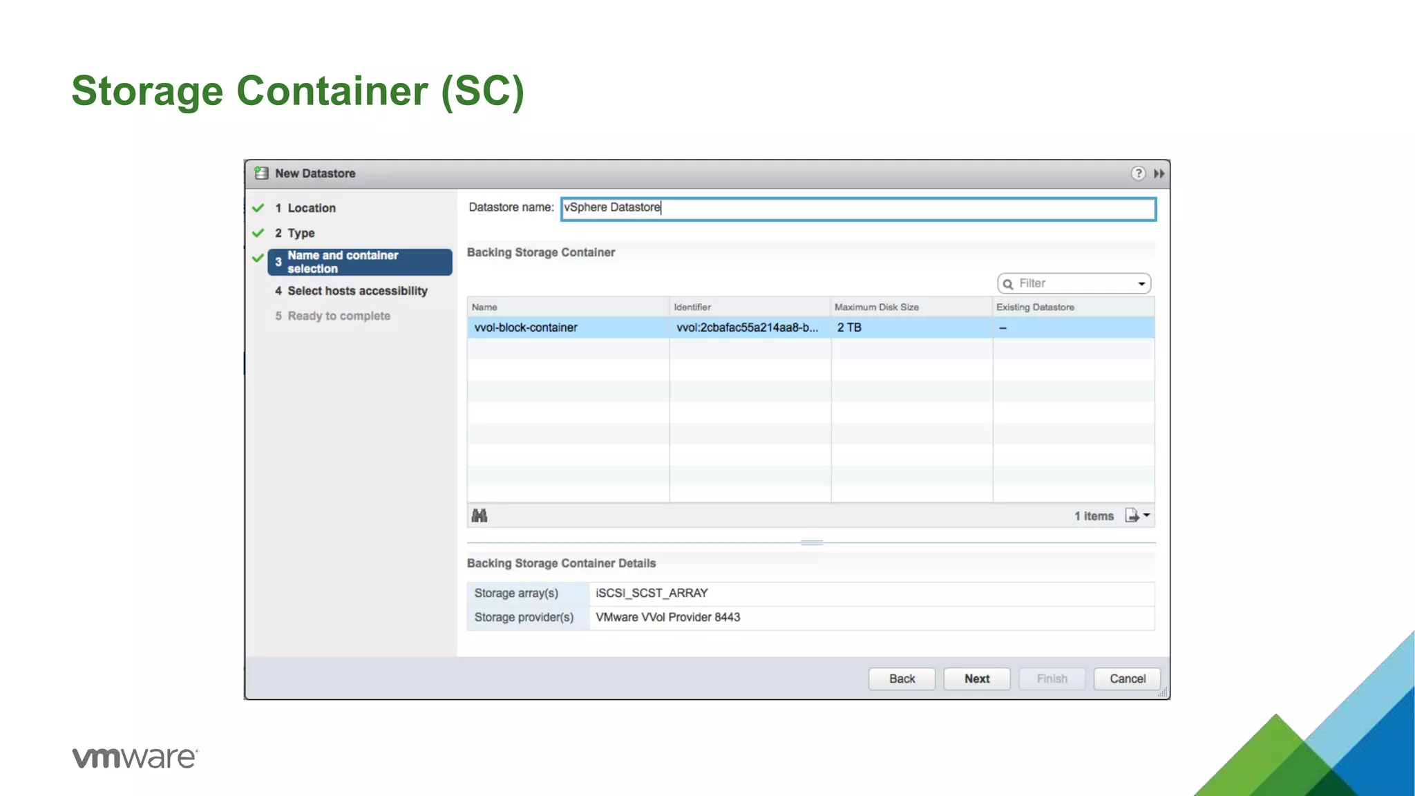 Storage Container (SC)
 