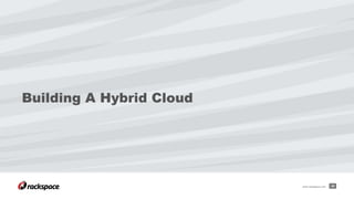 Building A Hybrid Cloud
29www.rackspace.com
 