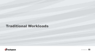 Traditional Workloads
5www.rackspace.com
 
