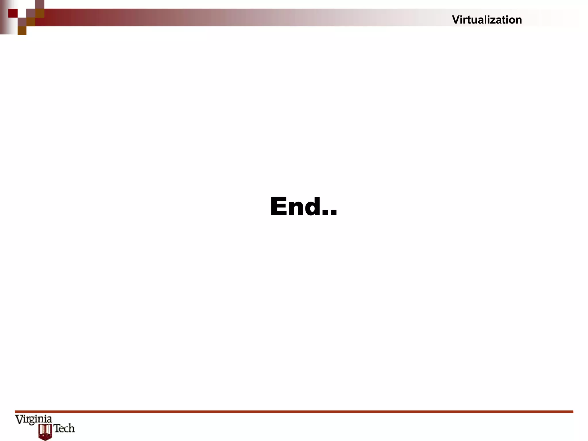 Virtualization
End..
 