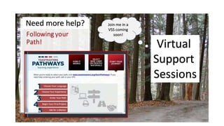 Join me in a
VSS coming
soon!
Virtual
Support
Sessions
Need more help?
 
