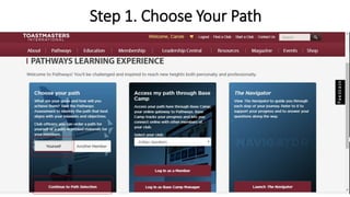 Step 1. Choose Your Path
VSS 1
 