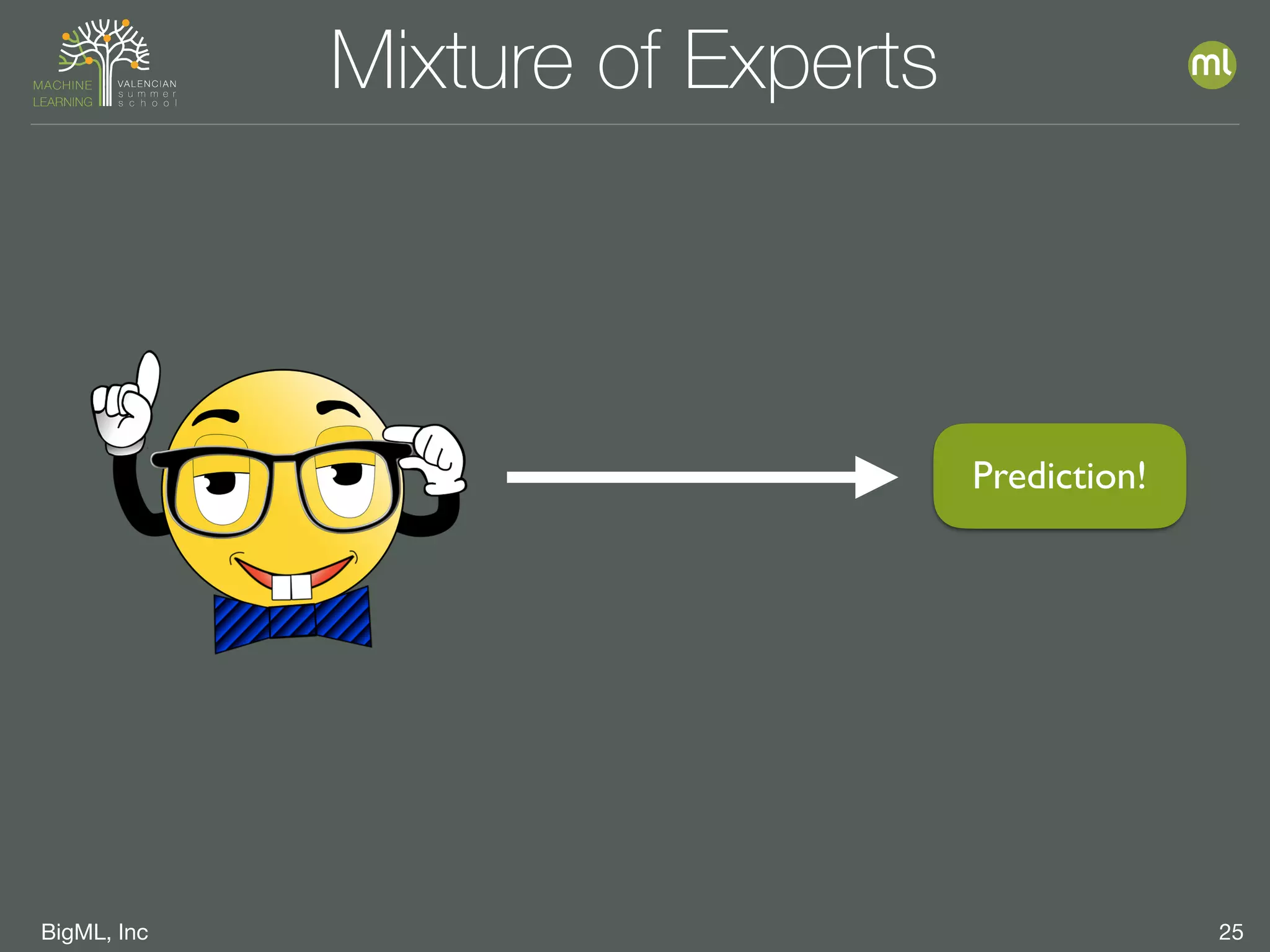 BigML, Inc 25
Mixture of Experts
Prediction!
 