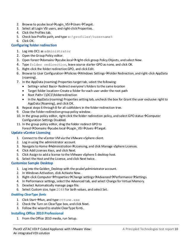 vstac pivot 3 P An Cubed vSTAC with Pivot3 VMware VDI View: Appliance