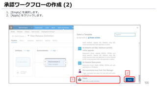 100
1. [Empty] を選択します。
2. [Apply] をクリックします。
承認ワークフローの作成 (2)
1
2
 