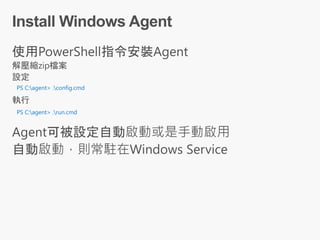 PS C:agent> .config.cmd
PS C:agent> .run.cmd
 