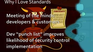 Why I Love Standards
 