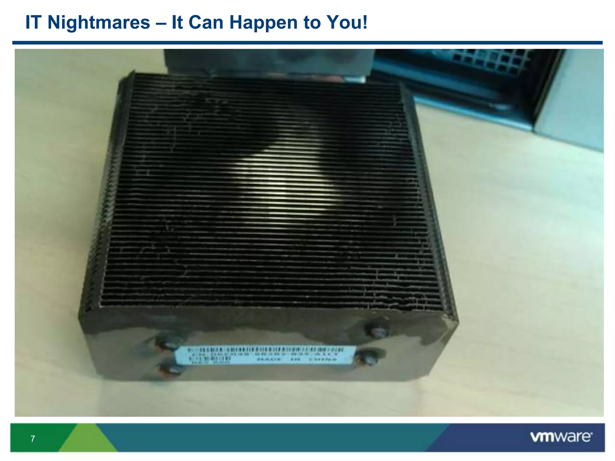 77
IT Nightmares – It Can Happen to You!
 