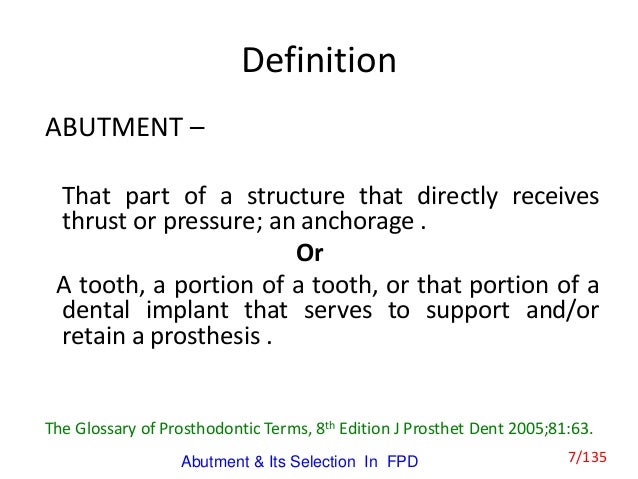 abutment definition