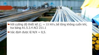 B c 3: Xác đ nh t l N/Xướ ị ỷ ệ
 V i c ng đ thi t kớ ườ ộ ế ế  
 
