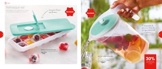 802757 | Forma de Gelo Mint
16,4 comp. X 11,3 larg. X 4,3 alt. (cm)
R$
52,00
802748 | A Jarra Colors Mint
2 Litros
18,7 comp. X 13,8 larg. X 21 alt. (cm)
Preço sugerido: R$92,00
Por: R$
64,00
Novidade
Na estação mais quente do ano, água
e frutas são a pedida do momento.
Refresque-se!
Leve para o freezer
sem derramar
É transparente, dá
para ver as frutas da
sua água aromatizada
Novidade
Servir
de desconto na
Jarra Colors Mint
2 Litros
30%
32 33
 